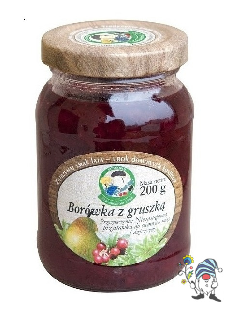 Borówka z gruszką słoik 200 g Borówka z gruszką słoik 200 g