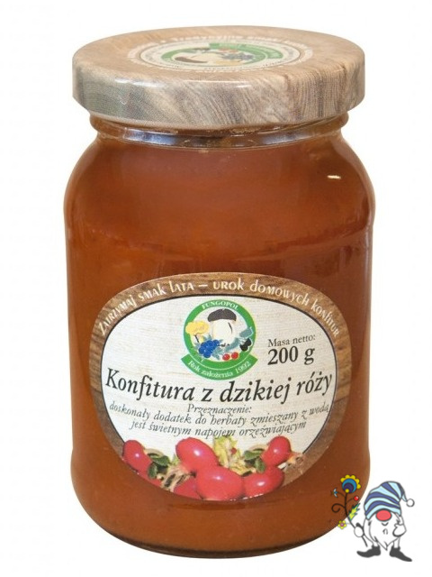 Konfitura z dzikiej róży słoik 200 g Konfitura z dzikiej róży słoik 200 g
