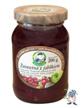 Żurawina z jabłkiem słoik 200 g
